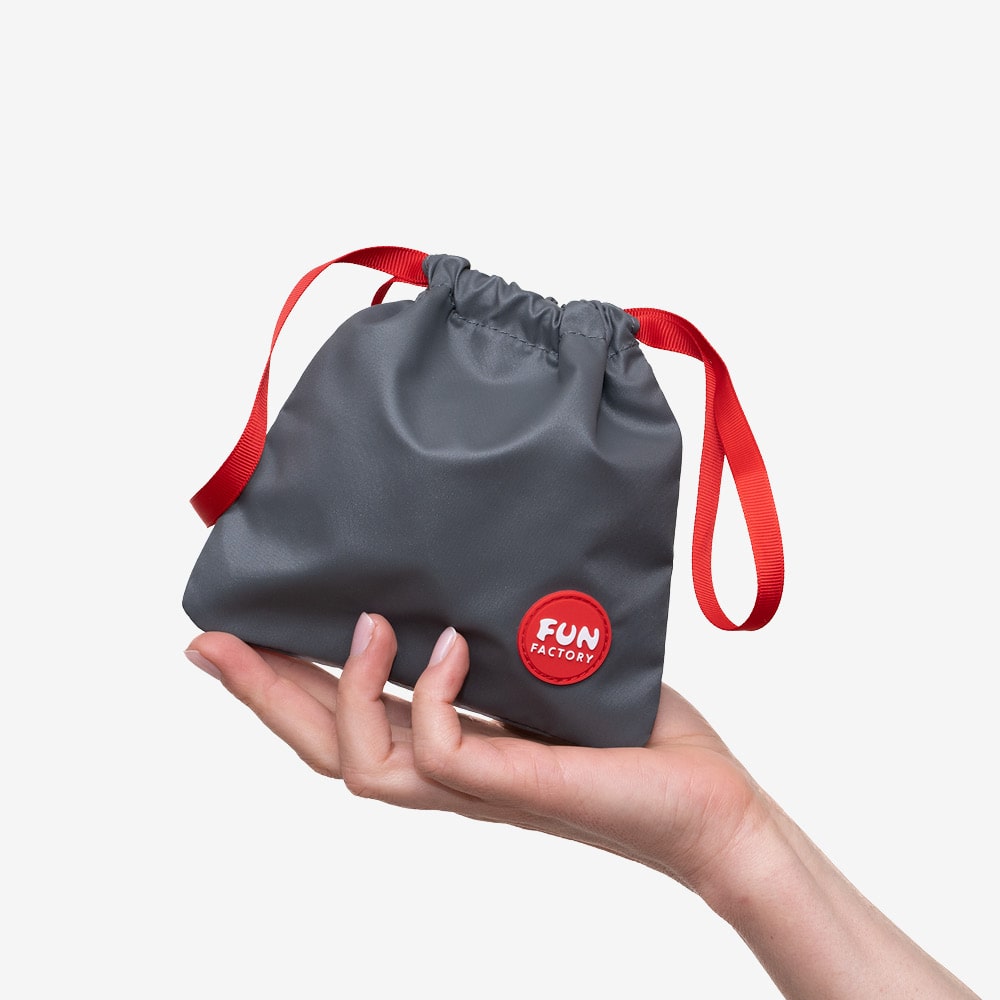 Fun Factory TOYBAG S Grey - Compact and Discreet Storage Solution for Wellness Toys - Small Size