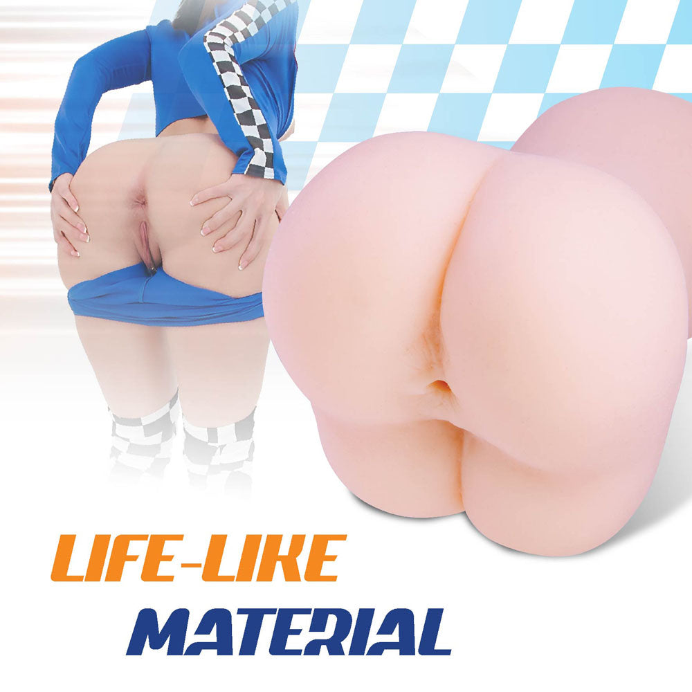 Bulky Sip - Body-Safe Mini Doggy-Style Stroker for Enhanced Pleasure (Flesh, Compact Design)
