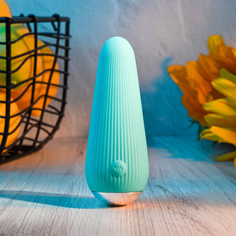 Gender X O-CONE – Blue USB Rechargeable Bullet Vibrator (10.8 cm / 4.25'') - Body-Safe Silicone for Wellness