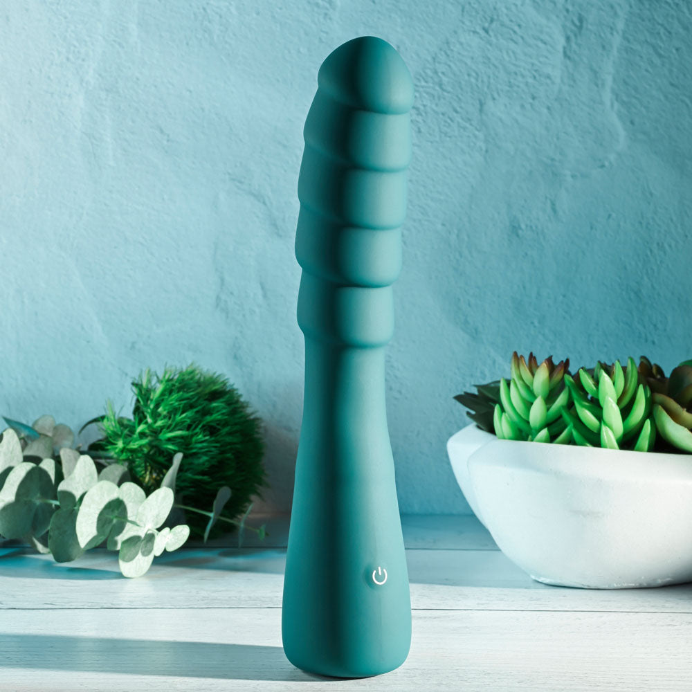 Gender X SCORPION - Eco-Friendly Green 21.2 cm USB Rechargeable Vibrator for All Genders