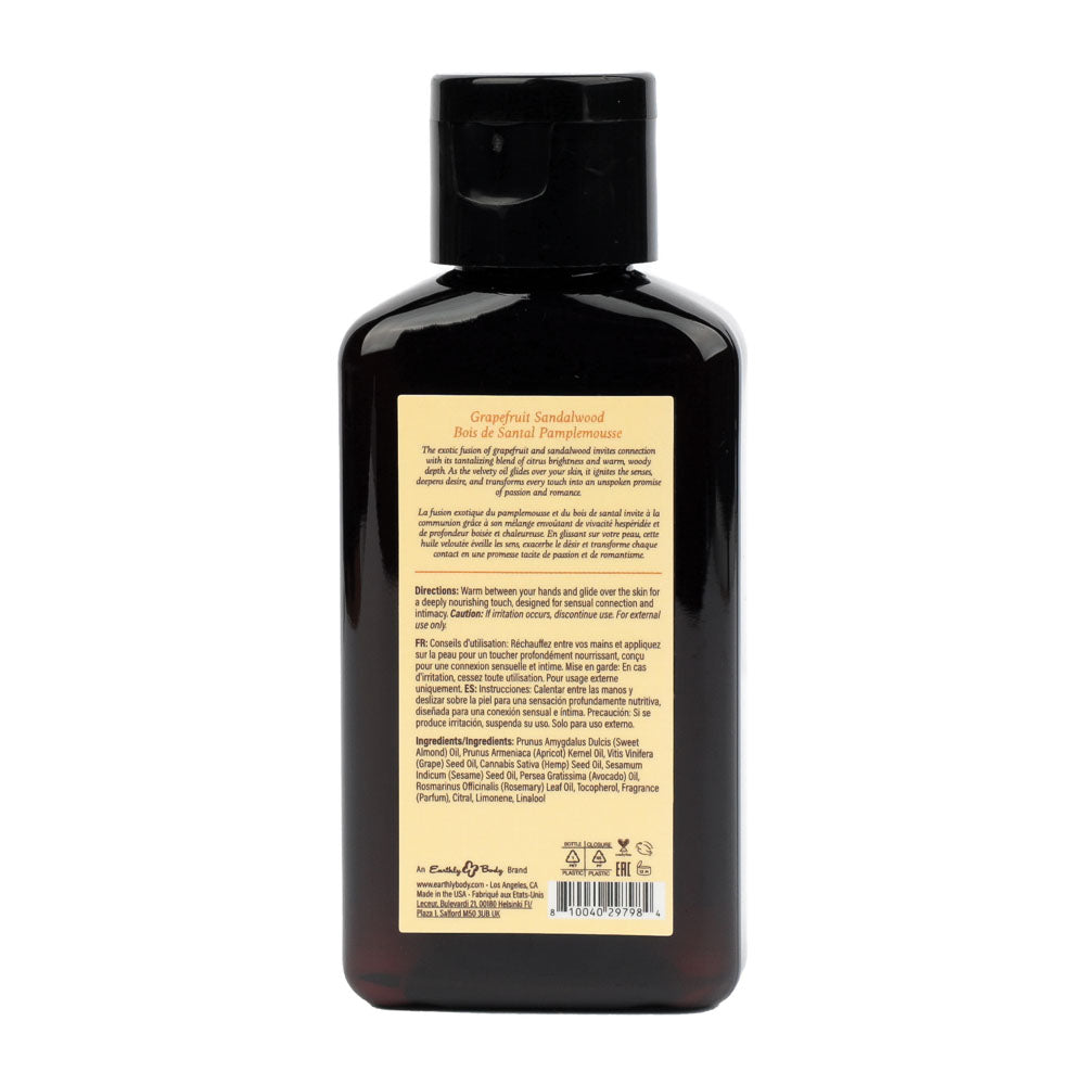 EB Grapefruit Sandalwood Massage Oil – Body-Safe, 60 ml Scented Relaxation Oil