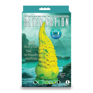 Alien Nation Octopod yellow and green vibrating tentacle dildo – image 3