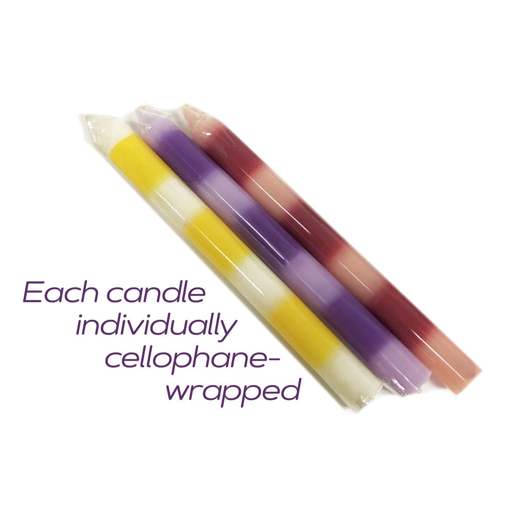 The 9's Pastel Coloured Drip Candles – Soothing Ambiance – 3 Pack