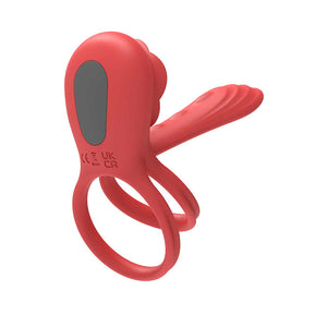 Adam & Eve red vibrating rose girth enhancer – image 4