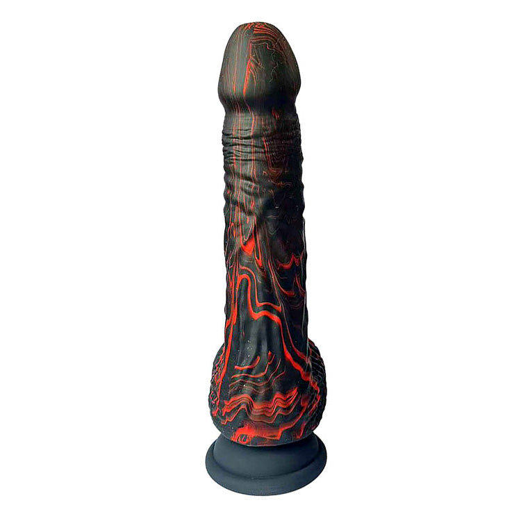 Adam & Eve Dongs – USB Rechargeable, Thrusting – Black/Red – 22.6 cm