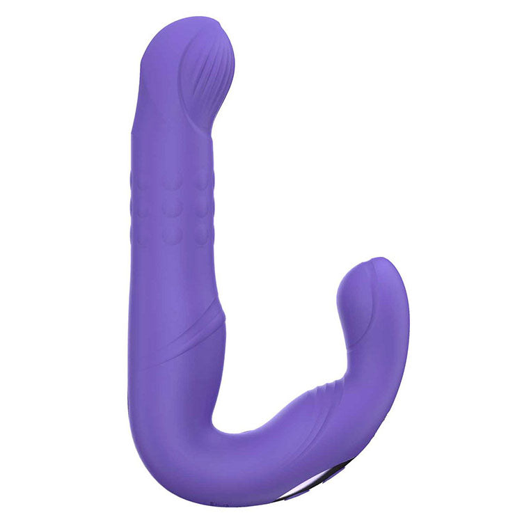 Adam & Eve P-SPOT MILKER - Purple USB Rechargeable Prostate Massager with Curling & Pulsating Features