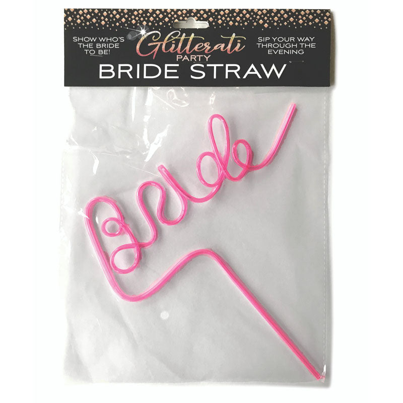 Little Genie Glitterati Bride Twisty Straw