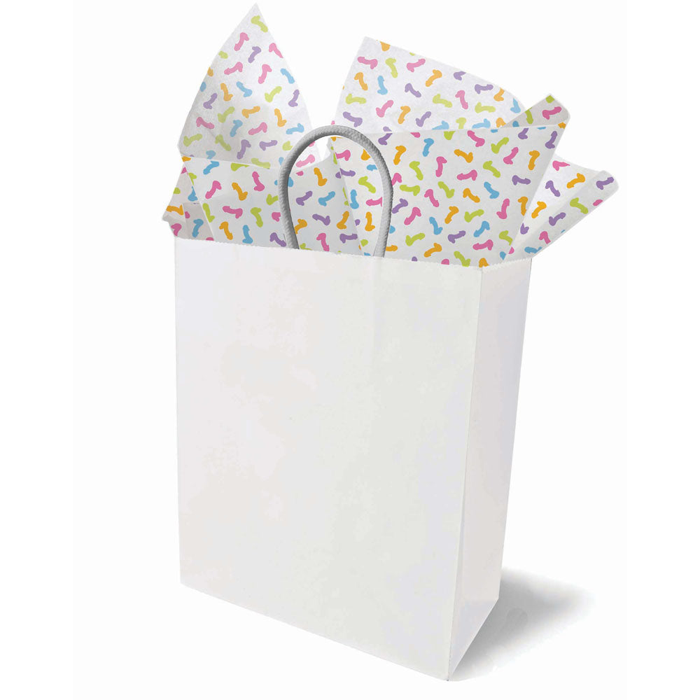 Super Fun Penis Tissue Paper Sheets – Novelty Decorative Paper for Parties and Events – 6 Pack