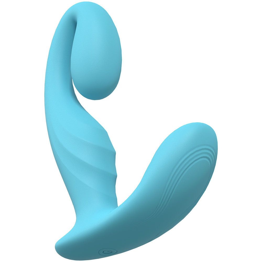 LOVELINE Bliss - 11.5 cm USB Rechargeable Body-Safe Silicone Vibrator in Blue