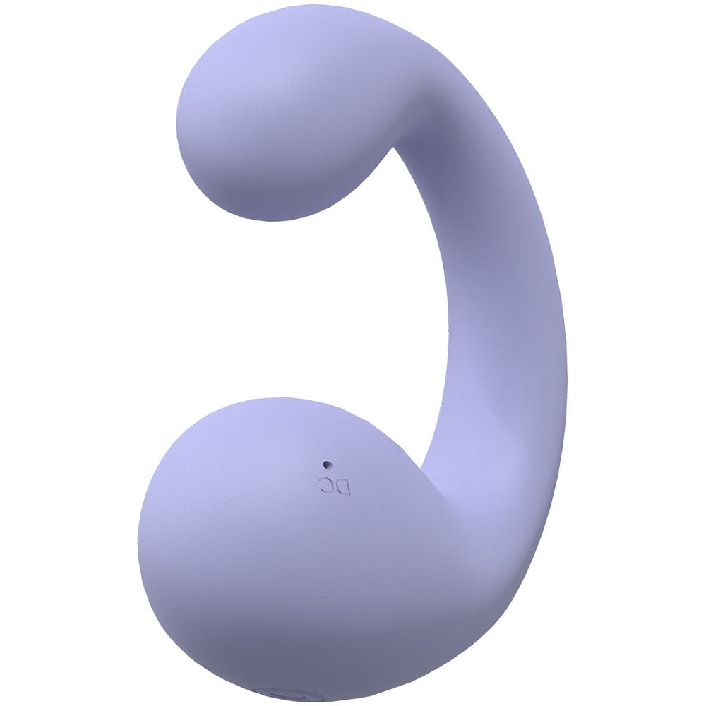 LOVELINE Playful Lavender Dual Vibrator – 8.5 cm Body-Safe Silicone (Rechargeable, Gender-Neutral)