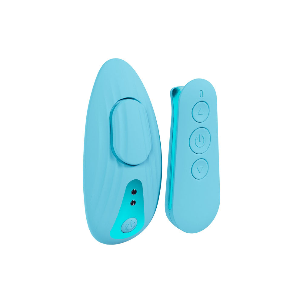 LOVELINE Celeste Blue USB Rechargeable Panty Vibrator with Remote Control