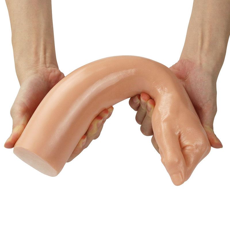 King-Size 12'' Realistic Fist Dildo – Flesh Tone (30.5 cm, Body-Safe Silicone, USB Rechargeable)