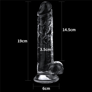 Lovetoy Flawless Clear 19 cm TPE Dildo – image 8