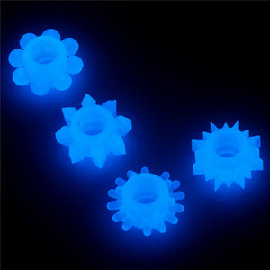 Lovetoy Lumino Play Glow-in-the-Dark Cock Rings 4-Pack – image 8