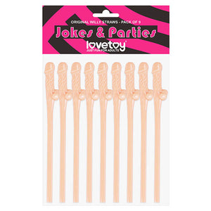 Lovetoy Jokes + Parties Original Willy Straws