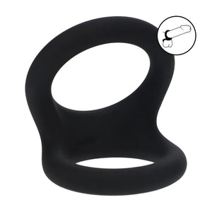 LEVELZ Double O large black silicone cock ring – image 2