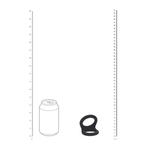 LEVELZ Double O large black silicone cock ring – image 6
