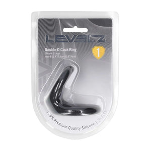 LEVELZ Double O large black silicone cock ring – image 8