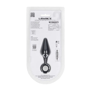 LEVELZ Small black silicone butt plug with loop – image 8