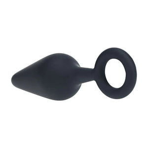 LEVELZ Medium black silicone butt plug with loop – image 4