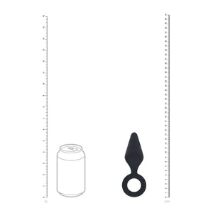 LEVELZ Medium black silicone butt plug with loop – image 5