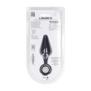 LEVELZ Medium black silicone butt plug with loop – image 8