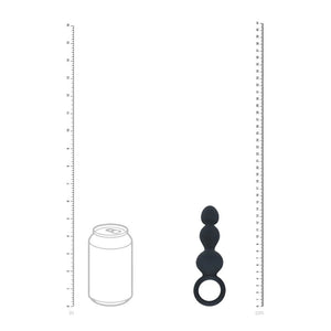 LEVELZ black beaded silicone anal probe with loop – image 4