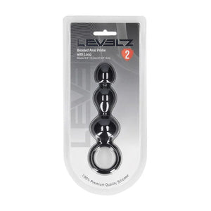 LEVELZ black beaded silicone anal probe with loop – image 6