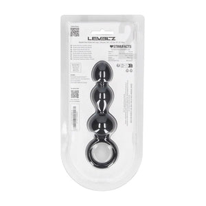 LEVELZ black beaded silicone anal probe with loop – image 7