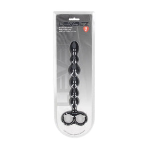LEVELZ black beaded silicone anal probe with double loop – image 6