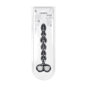 LEVELZ black beaded silicone anal probe with double loop – image 7