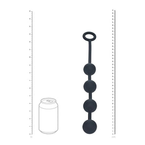 LEVELZ black medium round silicone anal balls – image 4