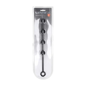 LEVELZ black medium round silicone anal balls – image 6