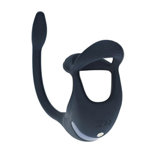 LEVELZ black vibrating Tri-O cock ring with prostate stimulator – image 4