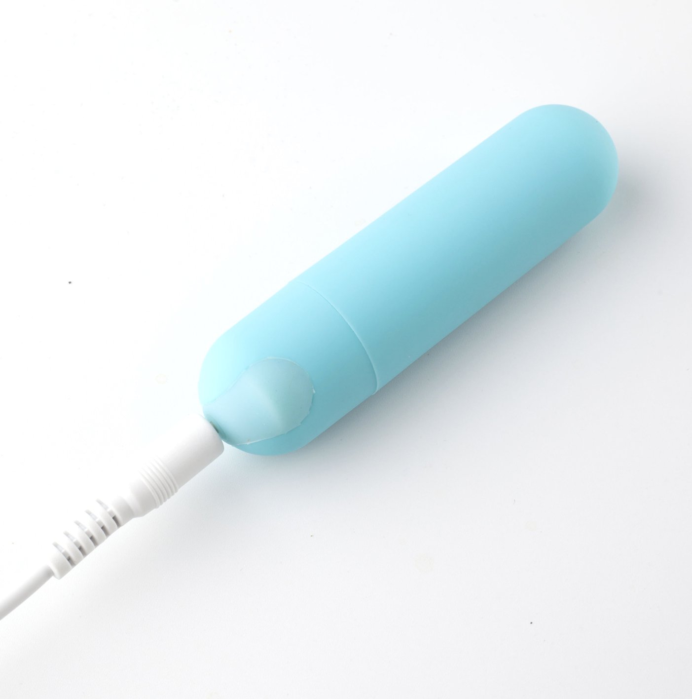 Maia Jayden - Body-Safe Clear/Blue USB Rechargeable Vibrating Cock & Ball Ring Set (20 cm)