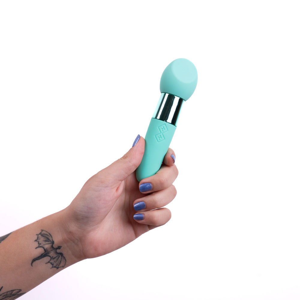 Maia RINA - USB Rechargeable Teal Vibrator for Intimate Wellness - 13.3 cm Body-Safe Design