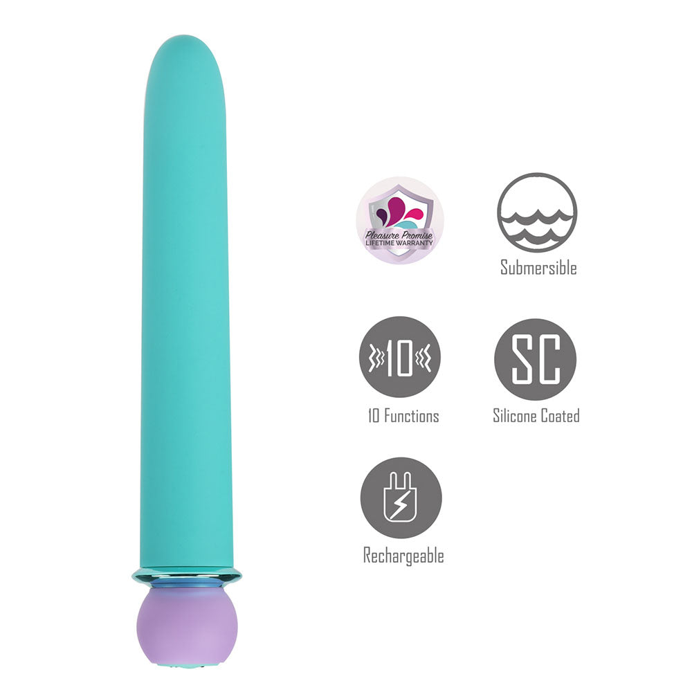 Maia RORI - Gender-Neutral Blue XL Bullet Vibrator - 15.2 cm USB Rechargeable, Body-Safe Silicone