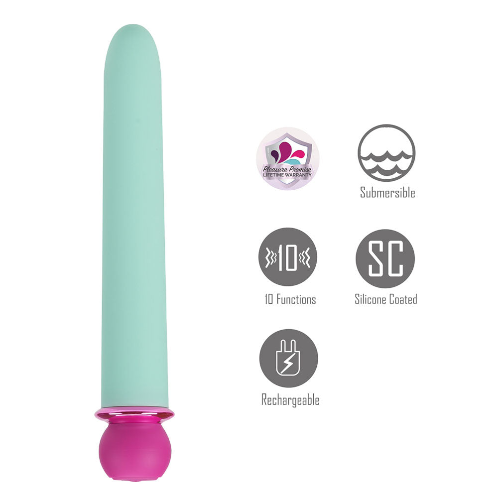 Maia RORI - Teal XL Bullet Vibe – 15.2 cm USB Rechargeable, Body-Safe Silicone