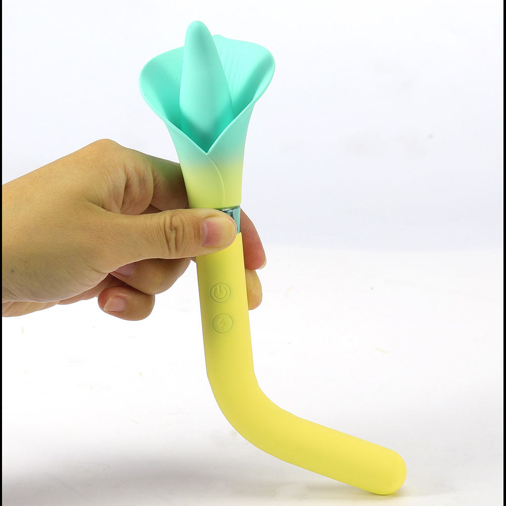 Maia VALA Yellow Flower Vibrator - USB Rechargeable