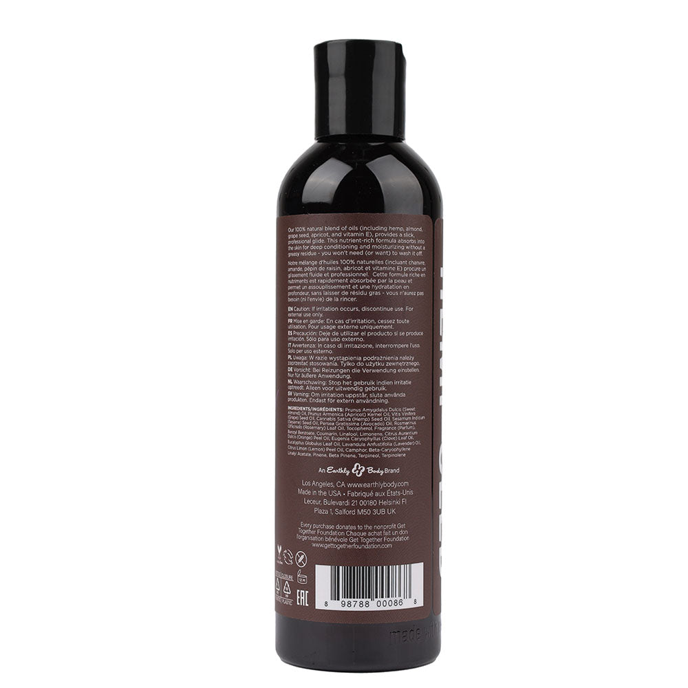 Hemp Seed Infused Lavender Massage & Body Oil – 237 ml Bottle (Nourishing, Relaxing, Vegan-Friendly)