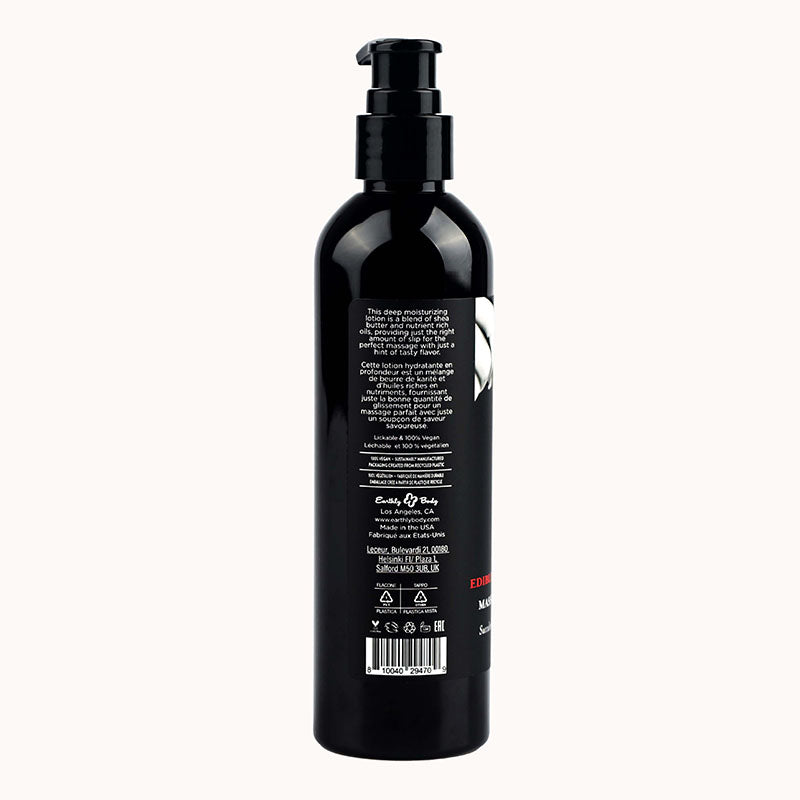 Edible Strawberry Massage Lotion - Body-Safe, Flavored Massage Oil - 237 ml