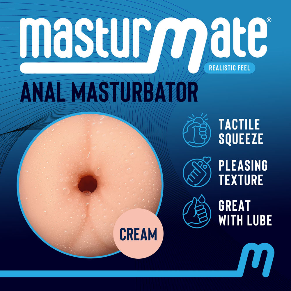 Masturmate Body-Safe Flesh Anal Stroker – Premium Cream Texture for Ultimate Pleasure