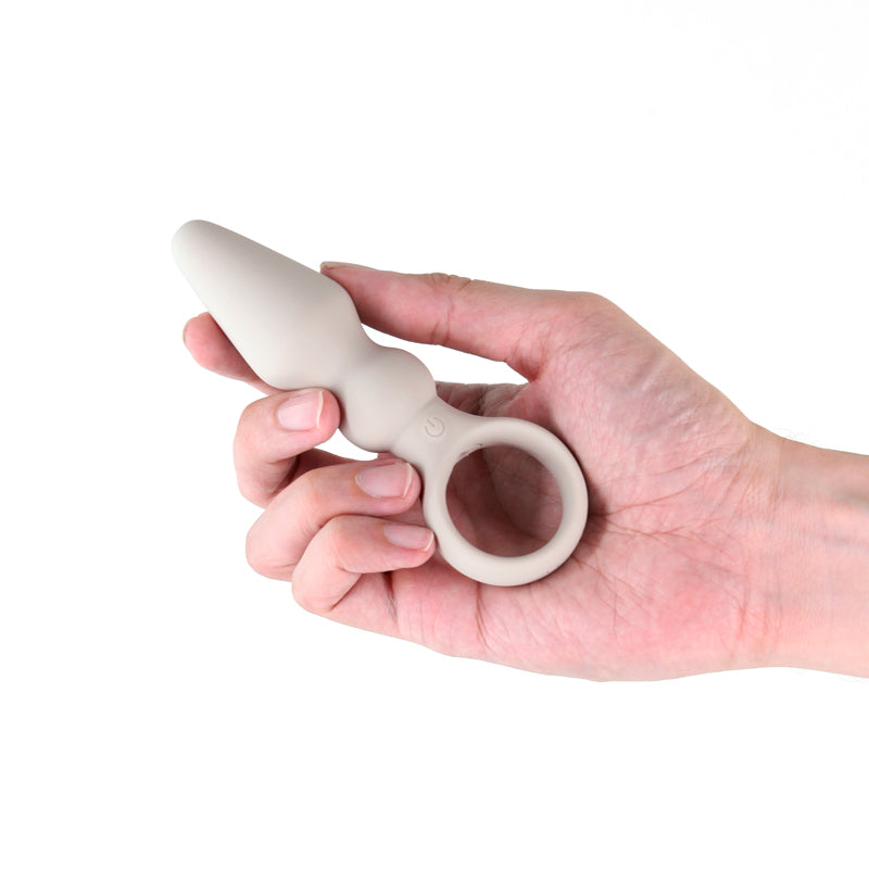 Lust-n-Dreams - Bossa - Fog - White 12.5 cm USB Rechargeable Body-Safe Vibrating Butt Plug for Wellness and Pleasure