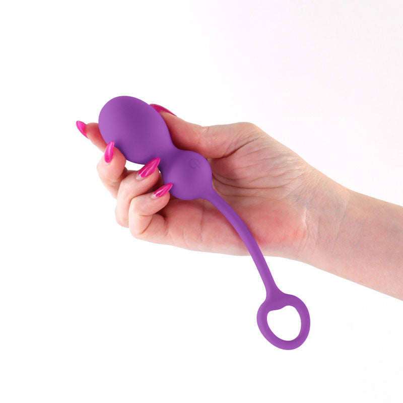 Techno Bop Purple USB Rechargeable Vibrating Kegel Exerciser with App Control – Body-Safe Wellness Device for Enhanced Intimacy