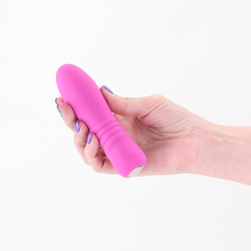 Intimelly Vibrator – USB Rechargeable, Body-Safe Silicone – Pink – 13 cm