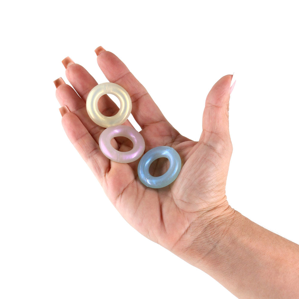 Fantasia Cock Rings – Multicolour Set of 3 for Enhanced Intimacy