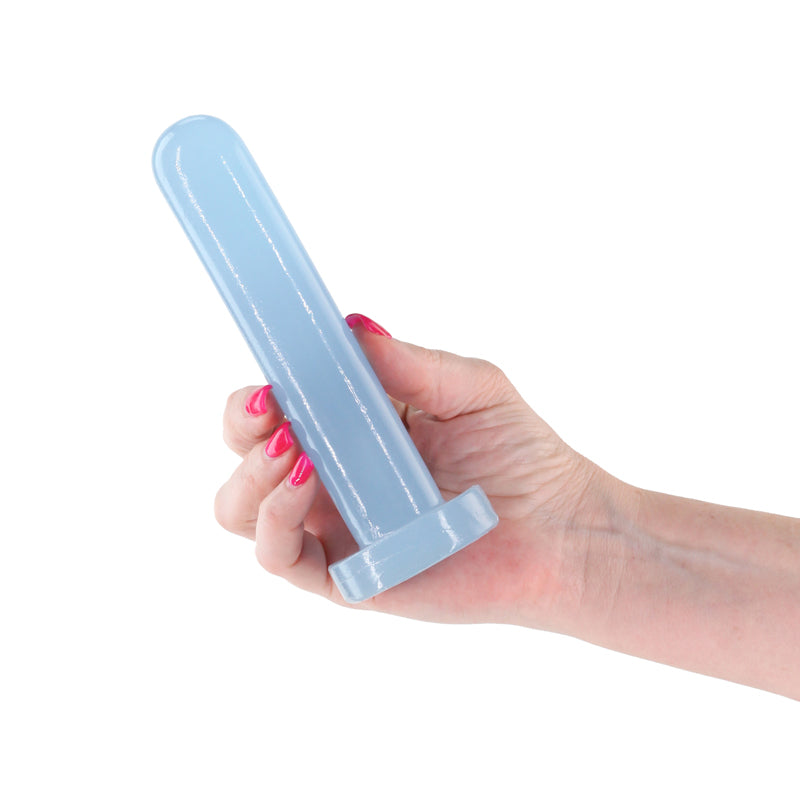 Firefly - Thrill - Glow-in-the-Dark Blue Dildo - Small 15.5 cm - Body-Safe Silicone