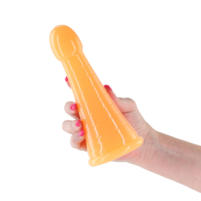 Firefly - Phoenix - Glow in the Dark Orange Dildo – 19.2 cm Body-Safe Silicone for Wellness and Pleasure