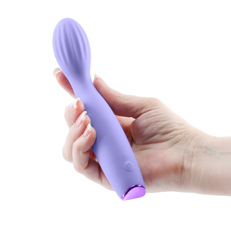 Revel Pixie Body-Safe Silicone Vibrator - Purple (USB Rechargeable, 17.3 cm)