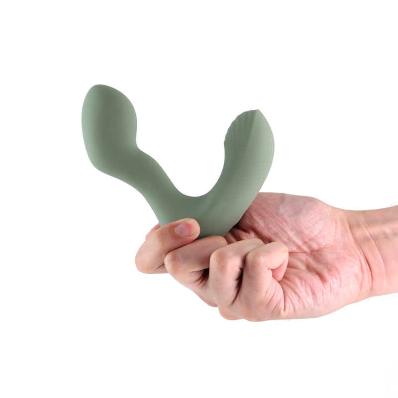 Renegade Outlaw - Sage Green 12 cm USB Rechargeable Prostate Massager for Wellness and Pleasure